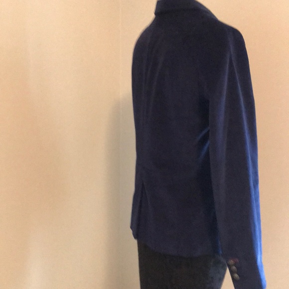 SOLD! Navy Corduroy Talbots Blazer - Picture 3 of 6